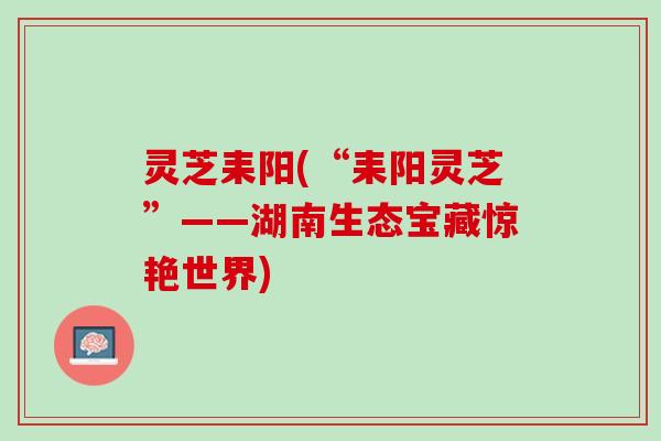 灵芝耒阳(“耒阳灵芝”——湖南生态宝藏惊艳世界) 灵芝耒阳(“耒阳灵芝”——湖南生态宝藏惊艳世界)