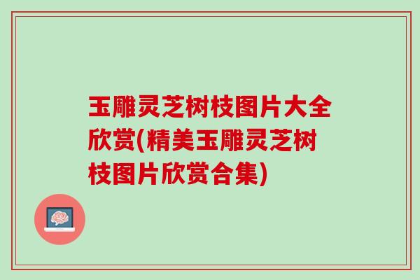 玉雕灵芝树枝图片大全欣赏(精美玉雕灵芝树枝图片欣赏合集)