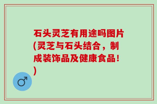 石头灵芝有用途吗图片(灵芝与石头结合,制成装饰品及健康食品!) 石头灵芝有用途吗图片(灵芝与石头结合,制成装饰品及健康食品!)