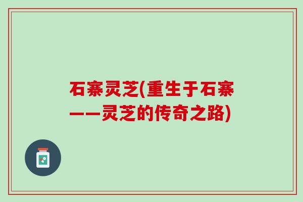 石寨灵芝(重生于石寨——灵芝的传奇之路)