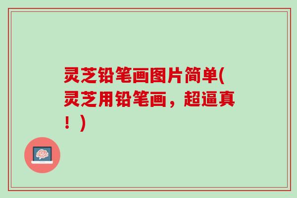 灵芝铅笔画图片简单(灵芝用铅笔画，超逼真！)