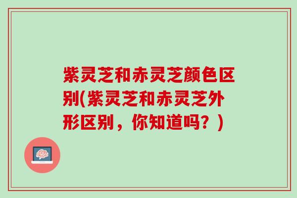 紫灵芝和赤灵芝颜色区别(紫灵芝和赤灵芝外形区别，你知道吗？)