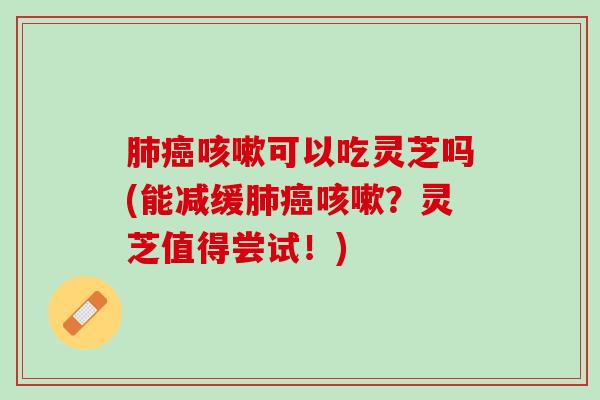 可以吃灵芝吗(能减缓?灵芝值得尝试!) 可以吃灵芝吗(能减缓?灵芝值得尝试!)
