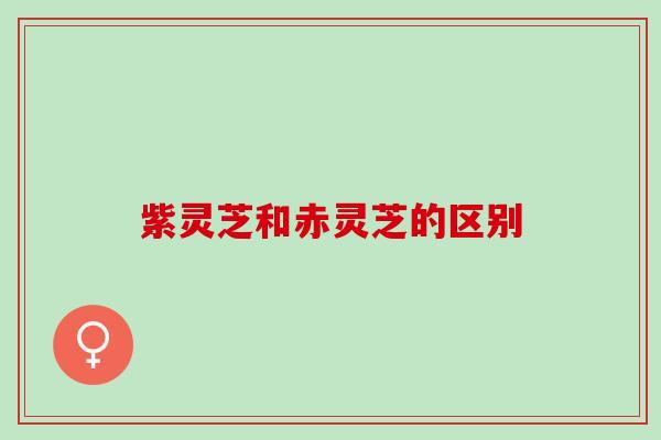 紫灵芝和赤灵芝的区别 紫灵芝和赤灵芝的区别