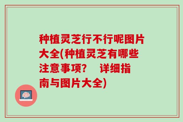 种植灵芝行不行呢图片大全(种植灵芝有哪些注意事项？  详细指南与图片大全)