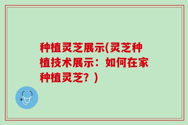 种植灵芝展示(灵芝种植技术展示：如何在家种植灵芝？)