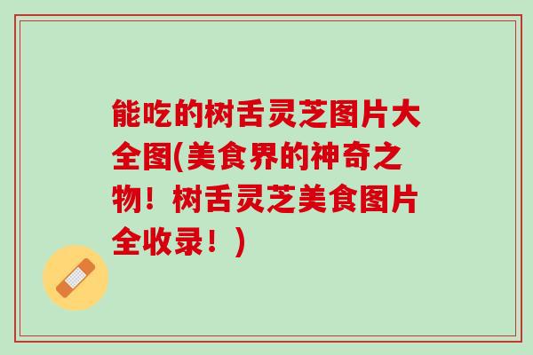 能吃的树舌灵芝图片大全图(美食界的神奇之物！树舌灵芝美食图片全收录！)