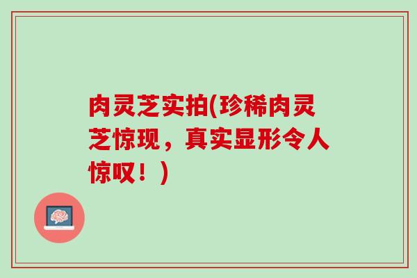 肉灵芝实拍(珍稀肉灵芝惊现,真实显形令人惊叹!) 肉灵芝实拍(珍稀肉灵芝惊现,真实显形令人惊叹!)