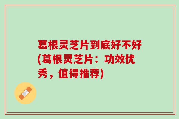 葛根灵芝片到底好不好(葛根灵芝片:功效优秀,值得推荐) 葛根灵芝片到底好不好(葛根灵芝片:功效优秀,值得推荐)