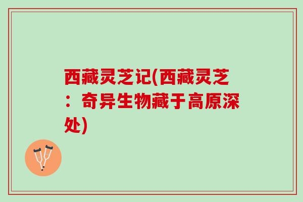 西藏灵芝记(西藏灵芝：奇异生物藏于高原深处)