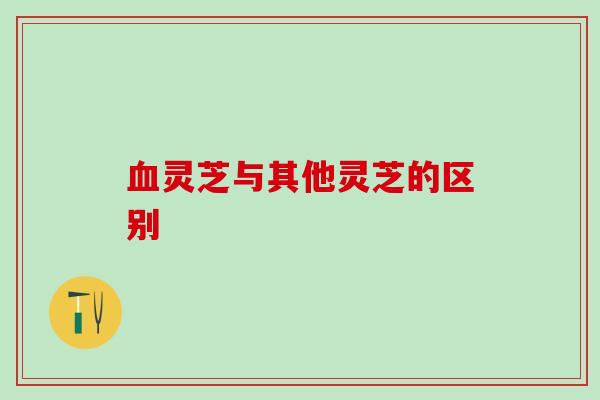 血灵芝与其他灵芝的区别