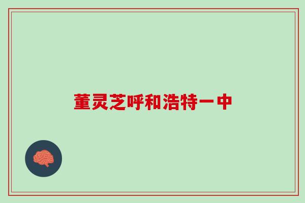 董灵芝呼和浩特一中