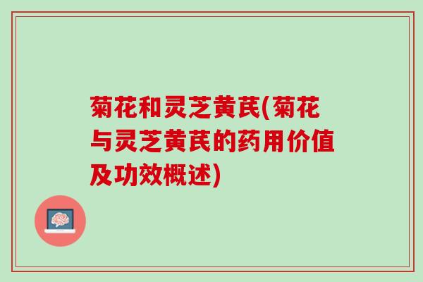 菊花和灵芝黄芪(菊花与灵芝黄芪的药用价值及功效概述)