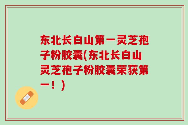 东北长白山第一灵芝孢子粉胶囊(东北长白山灵芝孢子粉胶囊荣获第一!) 东北长白山第一灵芝孢子粉胶囊(东北长白山灵芝孢子粉胶囊荣获第一!)