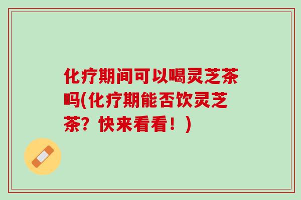 期间可以喝灵芝茶吗(期能否饮灵芝茶?快来看看!) 期间可以喝灵芝茶吗(期能否饮灵芝茶?快来看看!)