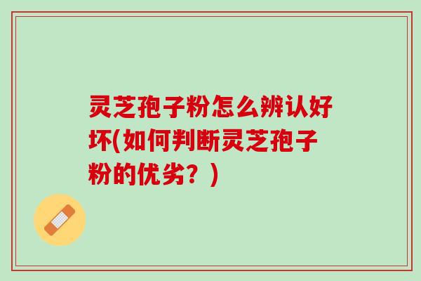 灵芝孢子粉怎么辨认好坏(如何判断灵芝孢子粉的优劣？)