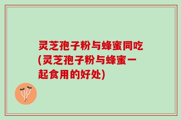 灵芝孢子粉与蜂蜜同吃(灵芝孢子粉与蜂蜜一起食用的好处)