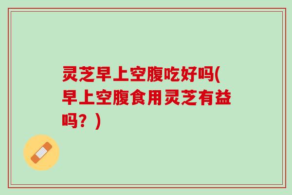 灵芝早上空腹吃好吗(早上空腹食用灵芝有益吗？)