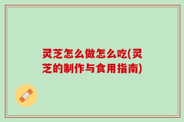 灵芝怎么做怎么吃(灵芝的制作与食用指南)