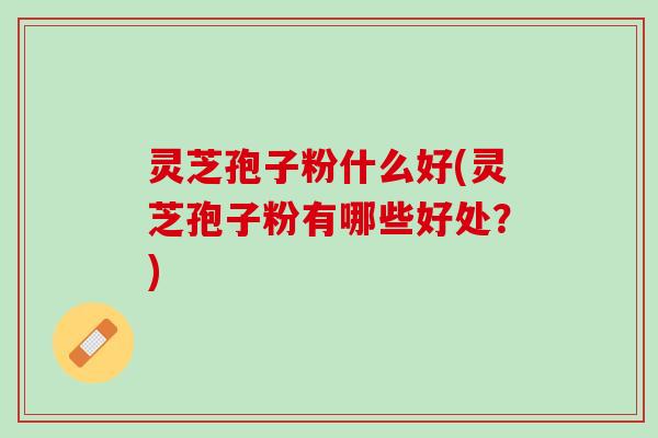 灵芝孢子粉什么好(灵芝孢子粉有哪些好处？)