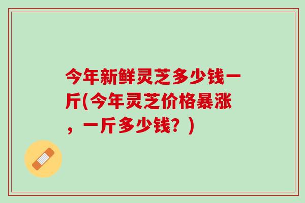 今年新鲜灵芝多少钱一斤(今年灵芝价格暴涨,一斤多少钱?) 今年新鲜灵芝多少钱一斤(今年灵芝价格暴涨,一斤多少钱?)