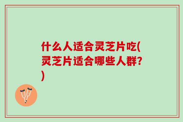 什么人适合灵芝片吃(灵芝片适合哪些人群？)