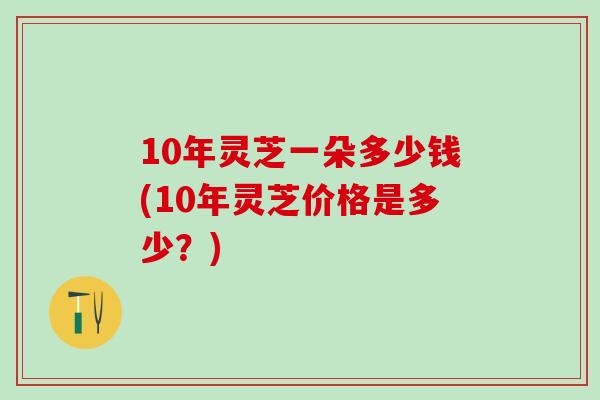 10年灵芝一朵多少钱(10年灵芝价格是多少？)