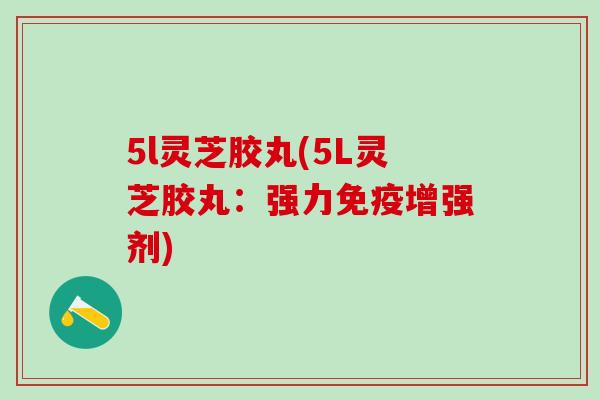 5l灵芝胶丸(5L灵芝胶丸：强力免疫增强剂)
