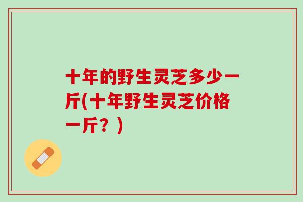 十年的野生灵芝多少一斤(十年野生灵芝价格一斤？)