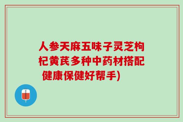 人参天麻五味子灵芝枸杞黄芪多种材搭配 健康保健好帮手) 人参天麻五味子灵芝枸杞黄芪多种材搭配 健康保健好帮手)