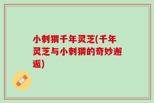 小刺猬千年灵芝(千年灵芝与小刺猬的奇妙邂逅) 小刺猬千年灵芝(千年灵芝与小刺猬的奇妙邂逅)