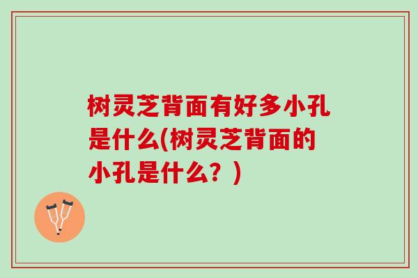 树灵芝背面有好多小孔是什么(树灵芝背面的小孔是什么?) 树灵芝背面有好多小孔是什么(树灵芝背面的小孔是什么?)