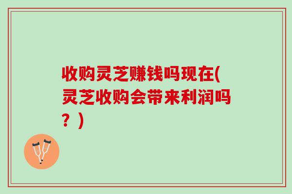 收购灵芝赚钱吗现在(灵芝收购会带来利润吗？)