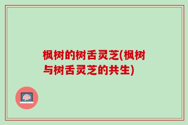 枫树的树舌灵芝(枫树与树舌灵芝的共生)