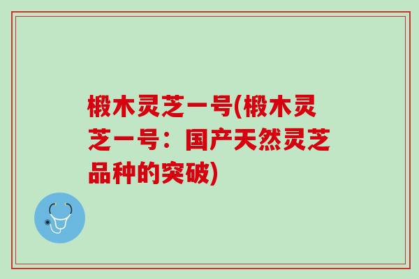 椴木灵芝一号(椴木灵芝一号:国产天然灵芝品种的突破) 椴木灵芝一号(椴木灵芝一号:国产天然灵芝品种的突破)