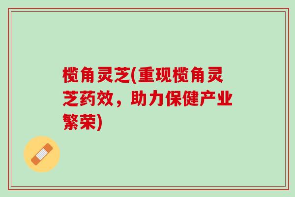 榄角灵芝(重现榄角灵芝药效，助力保健产业繁荣)