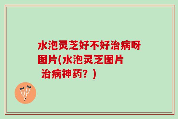 水泡灵芝好不好治病呀图片(水泡灵芝图片  治病神药？)