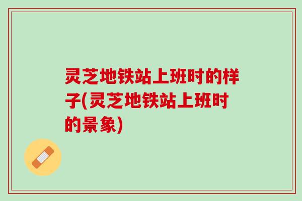 灵芝地铁站上班时的样子(灵芝地铁站上班时的景象)