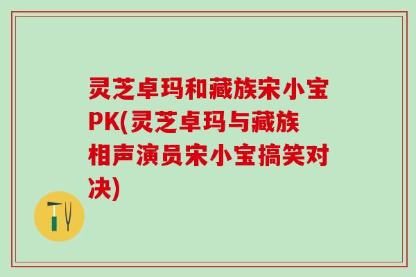 灵芝卓玛和藏族宋小宝PK(灵芝卓玛与藏族相声演员宋小宝搞笑对决)