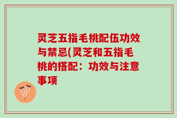 灵芝五指毛桃配伍功效与禁忌(灵芝和五指毛桃的搭配：功效与注意事项