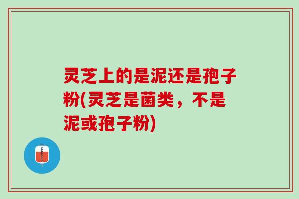 灵芝上的是泥还是孢子粉(灵芝是菌类，不是泥或孢子粉)