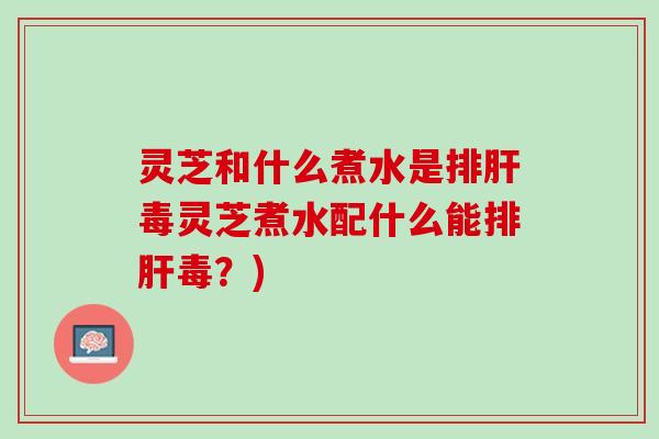 灵芝和什么煮水是灵芝煮水配什么能？)