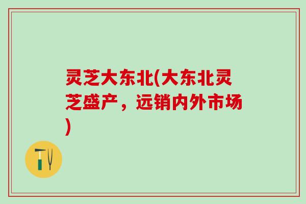 灵芝大东北(大东北灵芝盛产，远销内外市场)