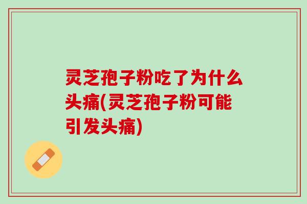 灵芝孢子粉吃了为什么头痛(灵芝孢子粉可能引发头痛)