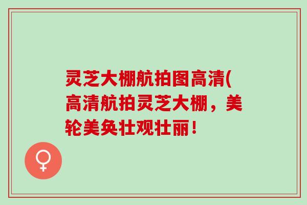 灵芝大棚航拍图高清(高清航拍灵芝大棚，美轮美奂壮观壮丽！