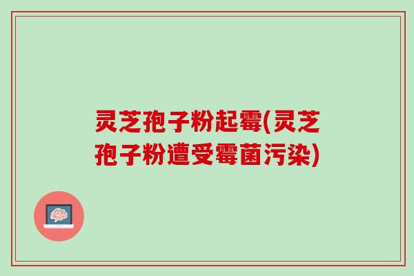 灵芝孢子粉起霉(灵芝孢子粉遭受霉菌污染)