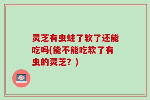灵芝有虫蛀了软了还能吃吗(能不能吃软了有虫的灵芝？)