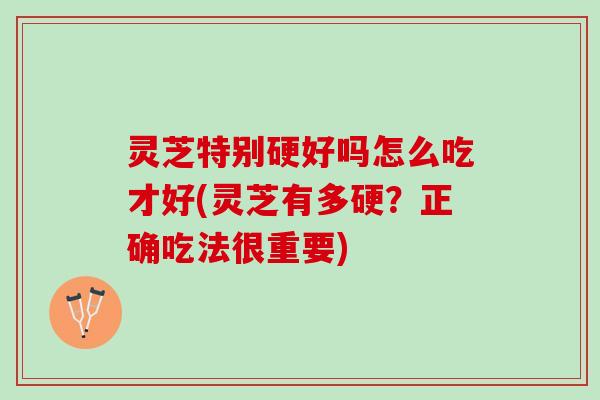 灵芝特别硬好吗怎么吃才好(灵芝有多硬？正确吃法很重要)