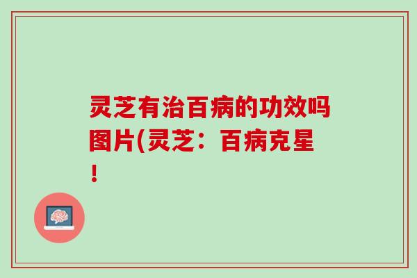 灵芝有治百病的功效吗图片(灵芝：百病克星！
