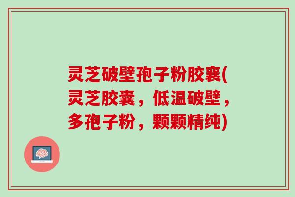 灵芝破壁孢子粉胶襄(灵芝胶囊，低温破壁，多孢子粉，颗颗精纯)